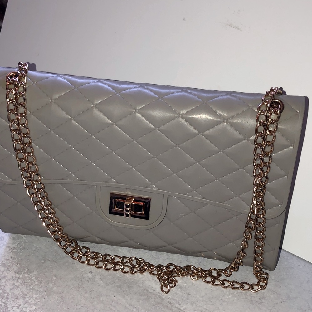Gray Jelly Handbag